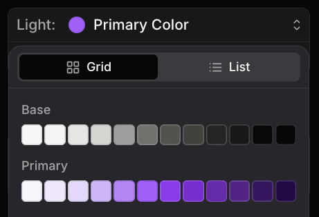Create color palettes